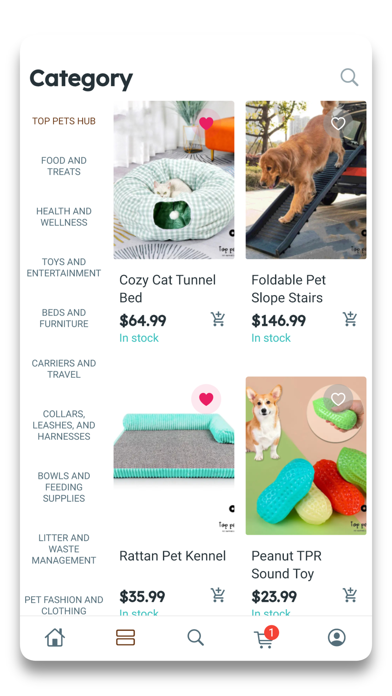 CuddlePaws Pets Supplies Hub Screenshot