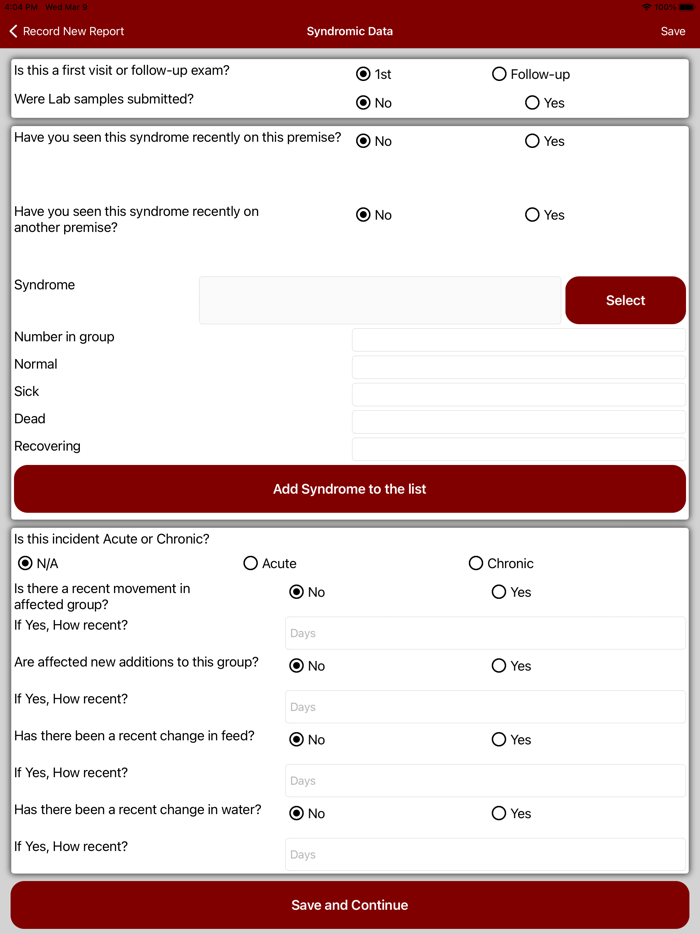 Veterinary Surveillance System