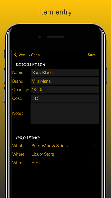 Shop3D Grocery Checklist Screenshot