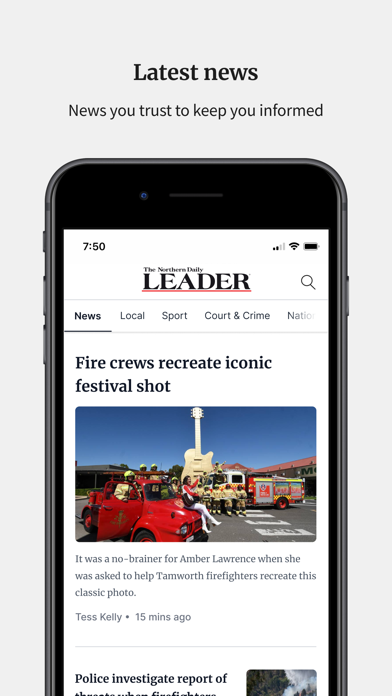 Northern Daily Leader Screenshot