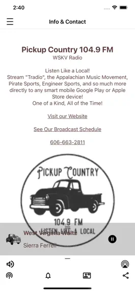 Game screenshot Pickup Country 104.9 FM WSKV hack