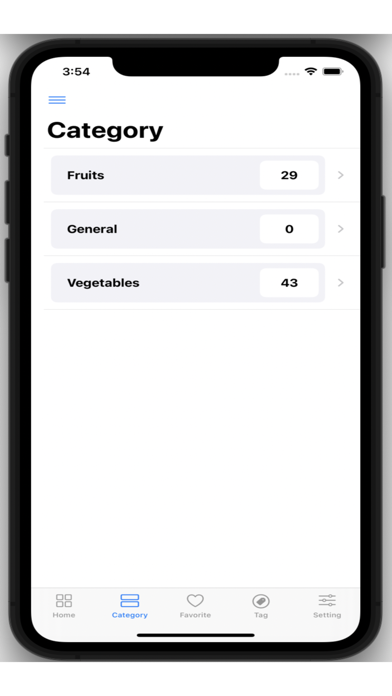 Fruits Vegetables Vitamins Screenshot