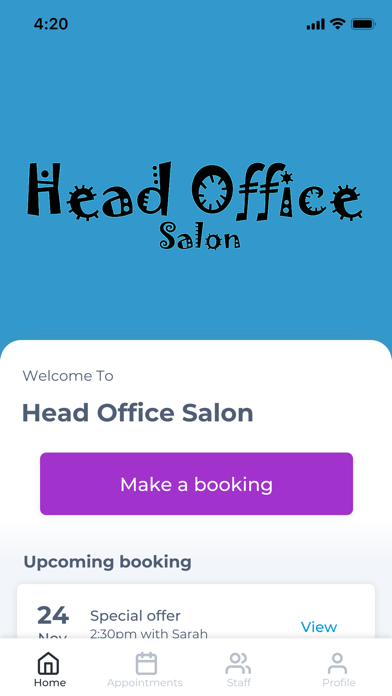 Head Office Salon Screenshot