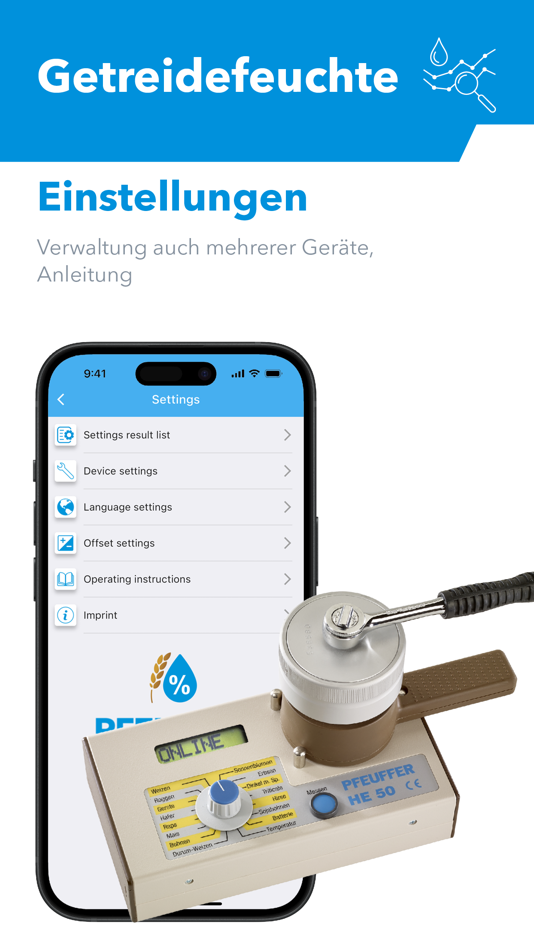 #7. HE 50 Getreidefeuchte (iOS) 由: Pfeuffer GmbH