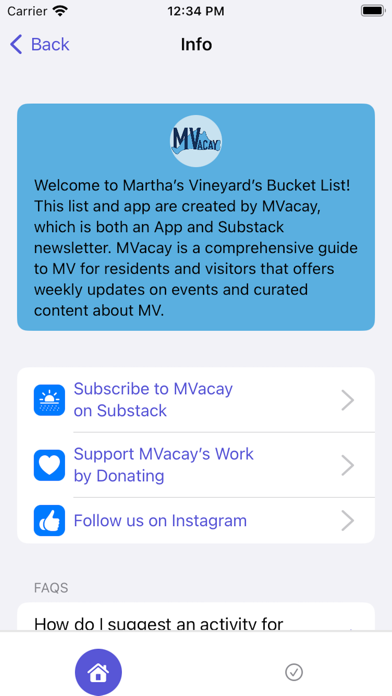 Martha's Vineyard Bucket List Screenshot