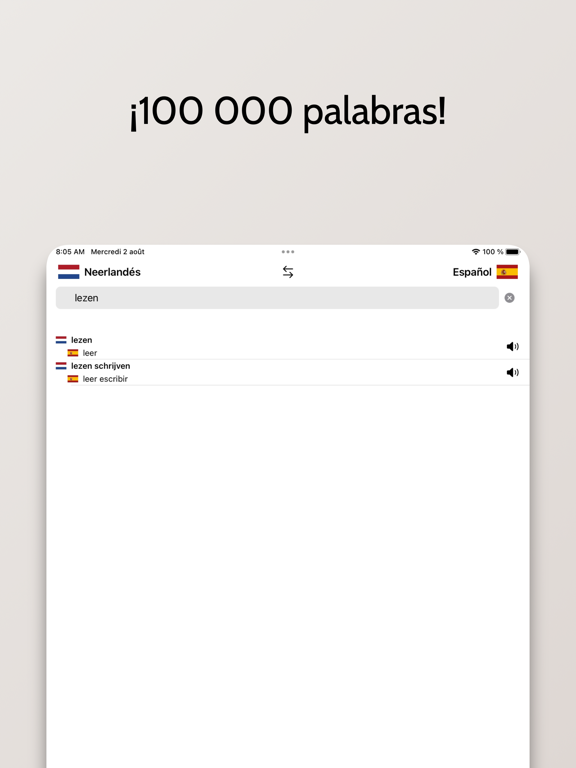 Diccionario Neerlandés-Español iPad screenshot 3 - Reference app