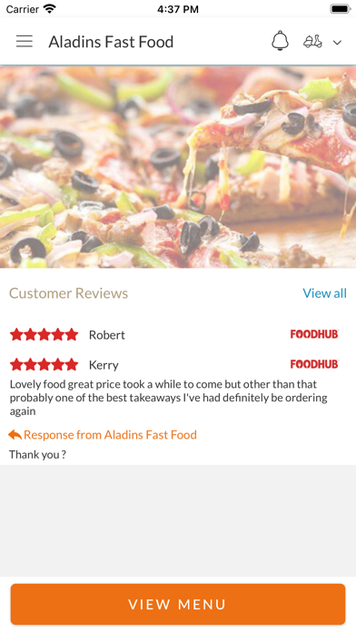 Aladins Fast Food Screenshot