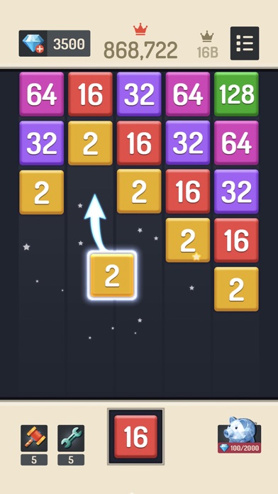 Screenshot #1 pour Merge Block - Number Puzzle