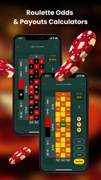 Roulette: Odds Calculator App Screenshot