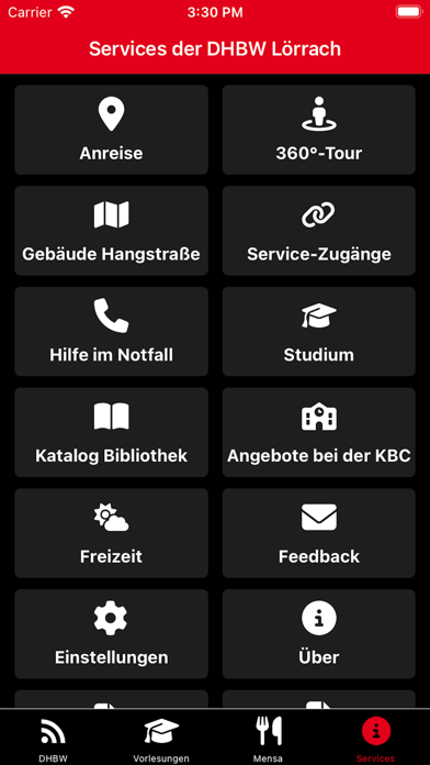 DHBW Lörrach Campus App Screenshot