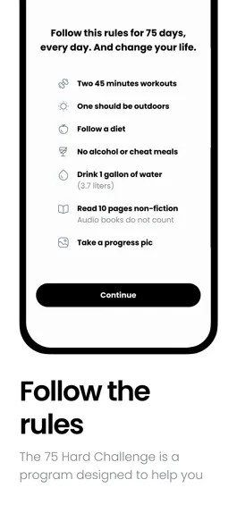 Game screenshot BeHard: 75 Hard Challenge apk