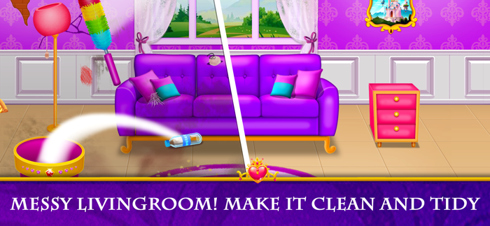 Princess House Cleaning Games