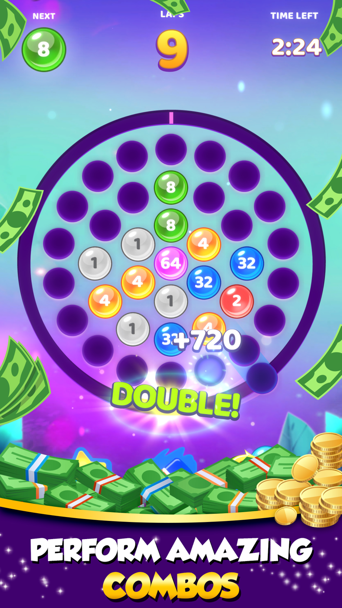 Laps Fuse Puzzle numbers Cash