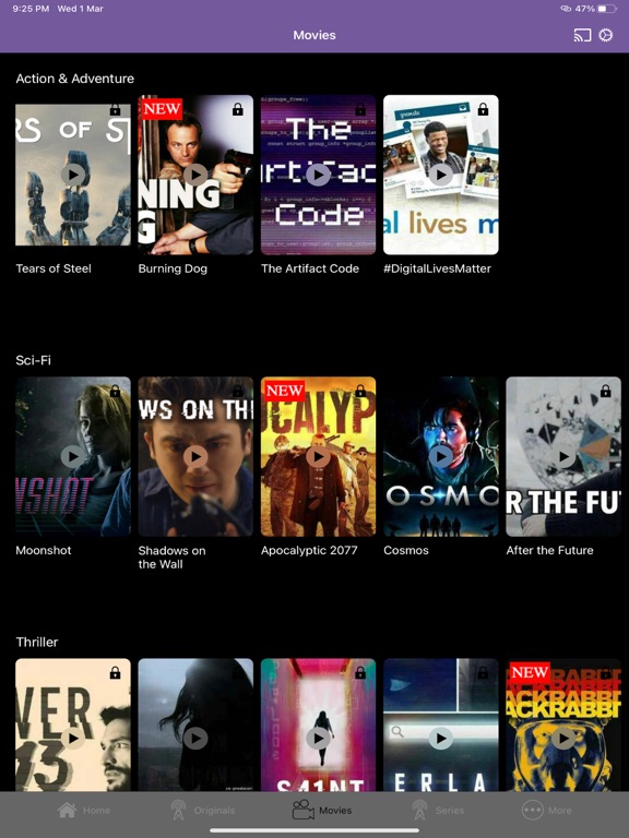 Knight TV+ iPad screenshot 3 - Entertainment app