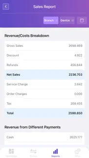 tabsense dashboard iphone screenshot 4