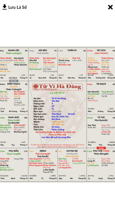 Lập Lá Số Tử Vi & La Bàn Screenshot