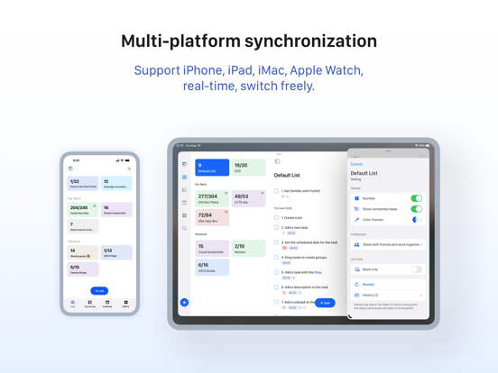 Forlist: To-Do List & Calendar iPad screenshot 5 - Productivity app