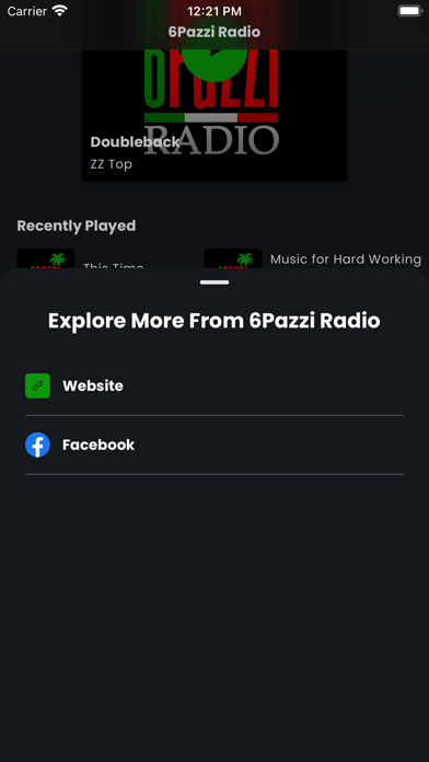 6Pazzi Radio iPhone screenshot 3 - Music app