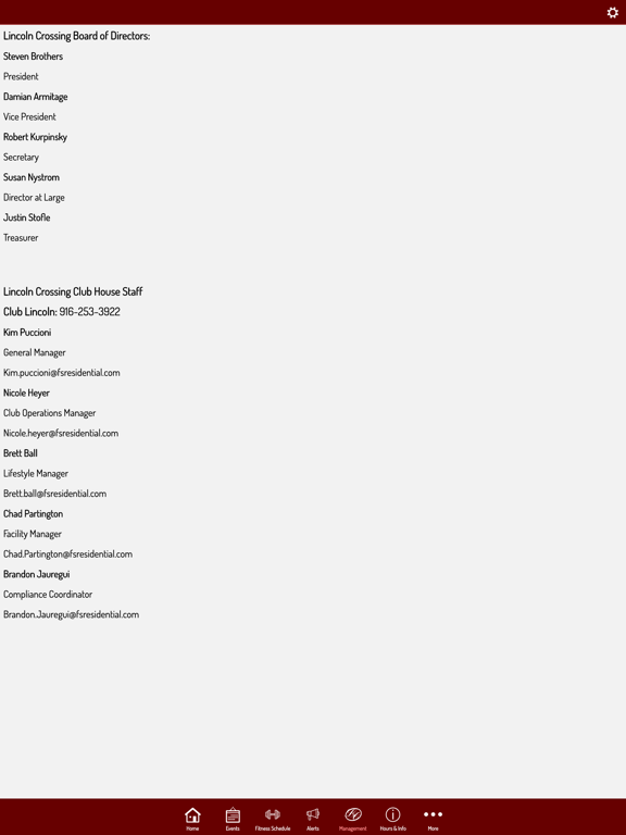 Lincoln Crossing HOA iPad screenshot 4 - Lifestyle app