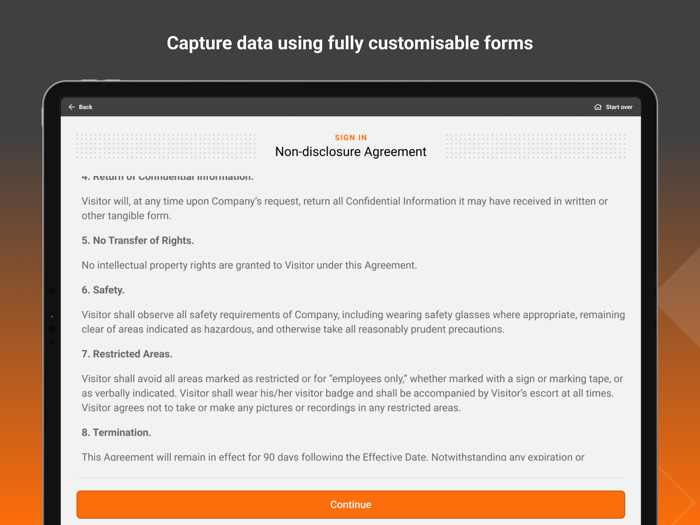 Sitepass Visitor Kiosk