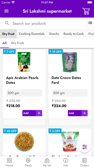 Sri Lakshmi Supermarket Screenshot