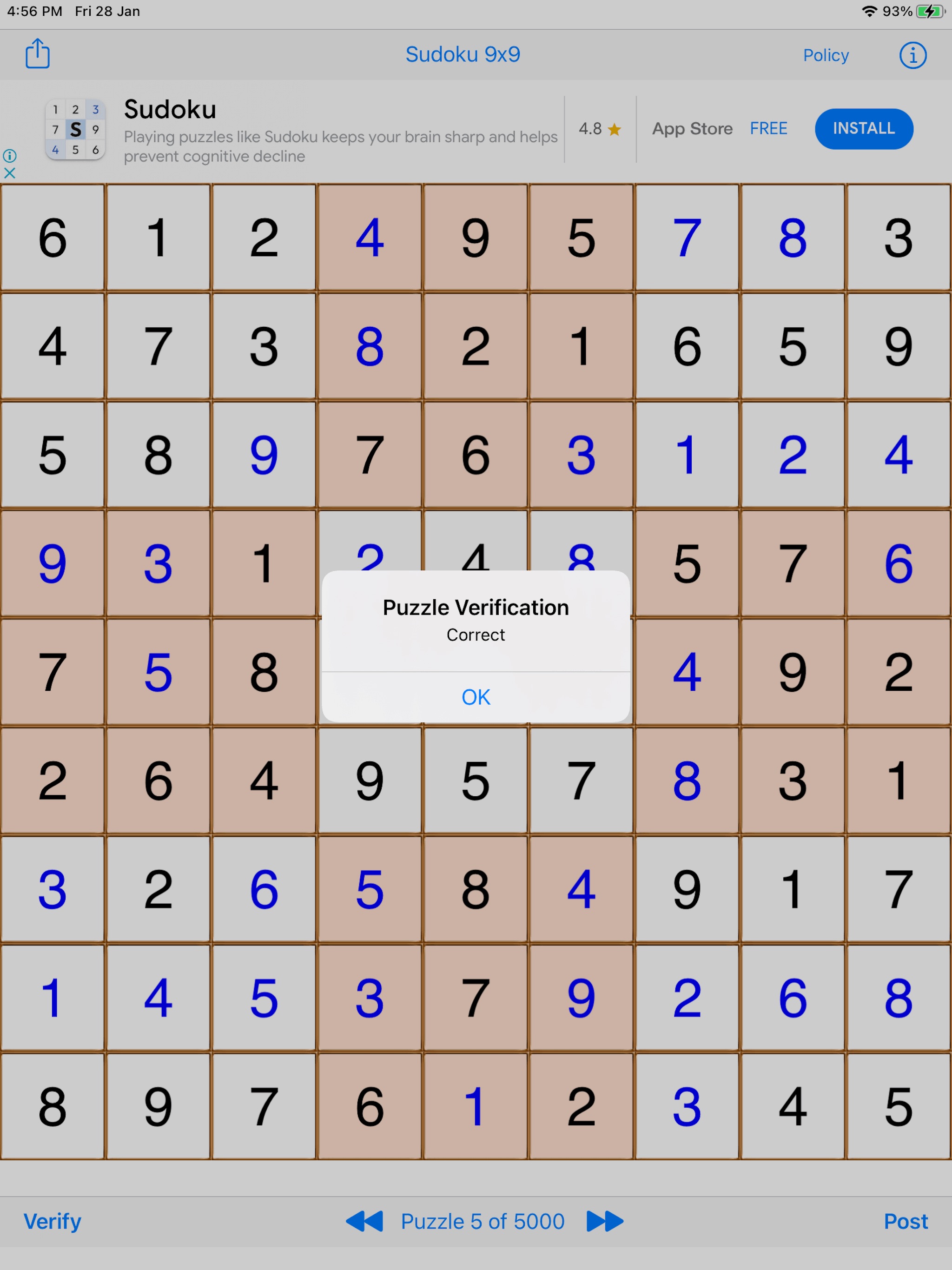 Sudoku 9x9 Gameのおすすめ画像3