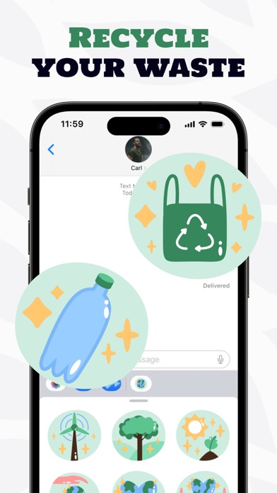 green ecology stickers Screenshot