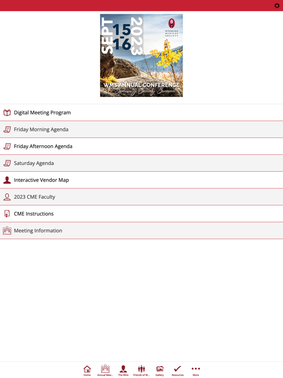Wyoming Medical Society iPad screenshot 2 - Business app