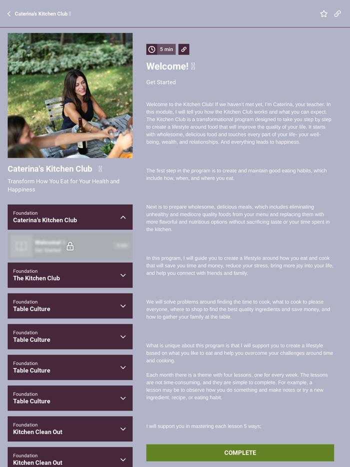 Caterinas Kitchen Club