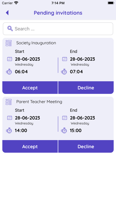 MeetMeet App Screenshot