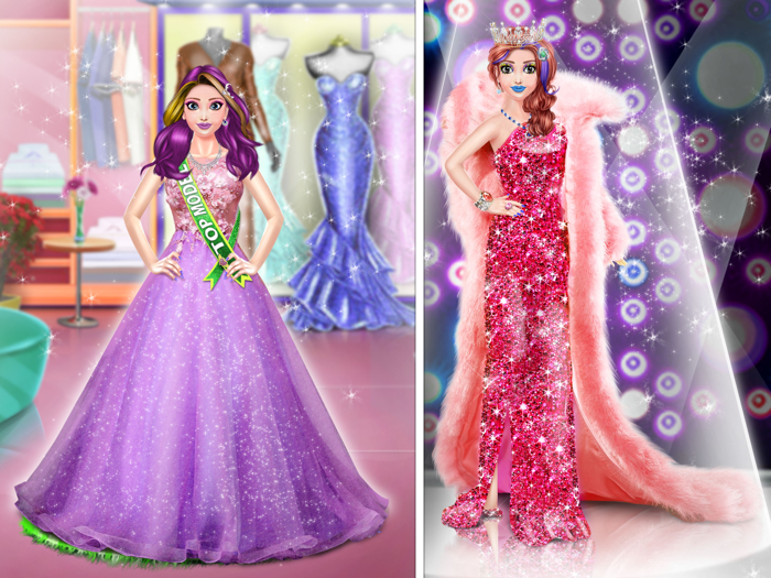 Model Girl Dress Up and Makeup