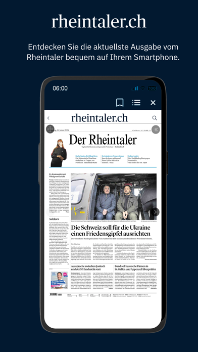 Rheintaler E-Paper Screenshot