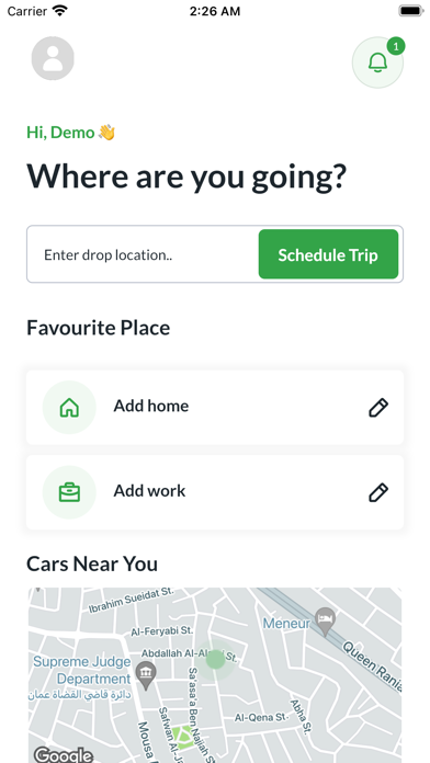 Qreeb - book a ride now Screenshot