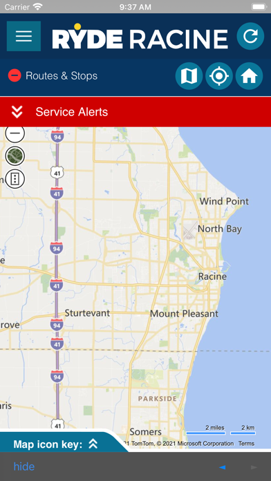 RYDE Racine Transit Screenshot