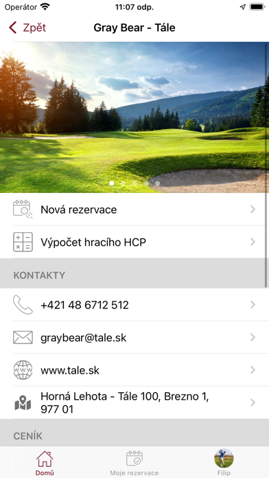 Golf Club Tále Screenshot