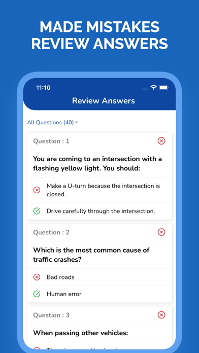 DMV Permit Test Practice 2025 Screenshot