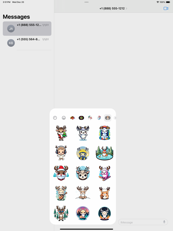 Screenshot #5 pour Stickers: Reindeer 2023