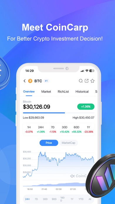 CoinCarp: Crypto Price Tracker Screenshot