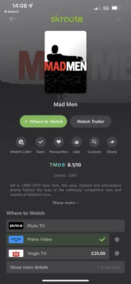 Game screenshot Skroote - Movies, TV & Sport hack
