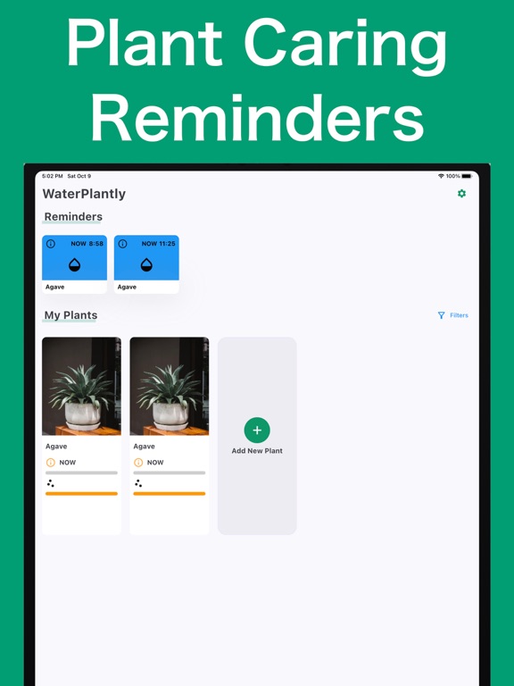 WaterPlantly - Reminder iPad screenshot 1 - Lifestyle app