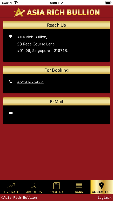 Asia Rich Bullion Screenshot