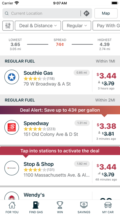 GasBuddy: Find & Pay for Gas Screenshot