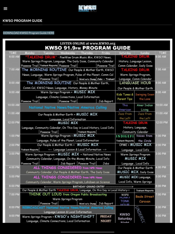 KWSO iPad screenshot 6 - Entertainment app