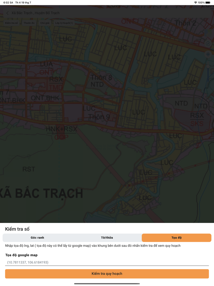 Tra cứu quy hoạch Quảng Bình