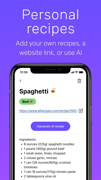 What's for Din: Meal Planner Screenshot
