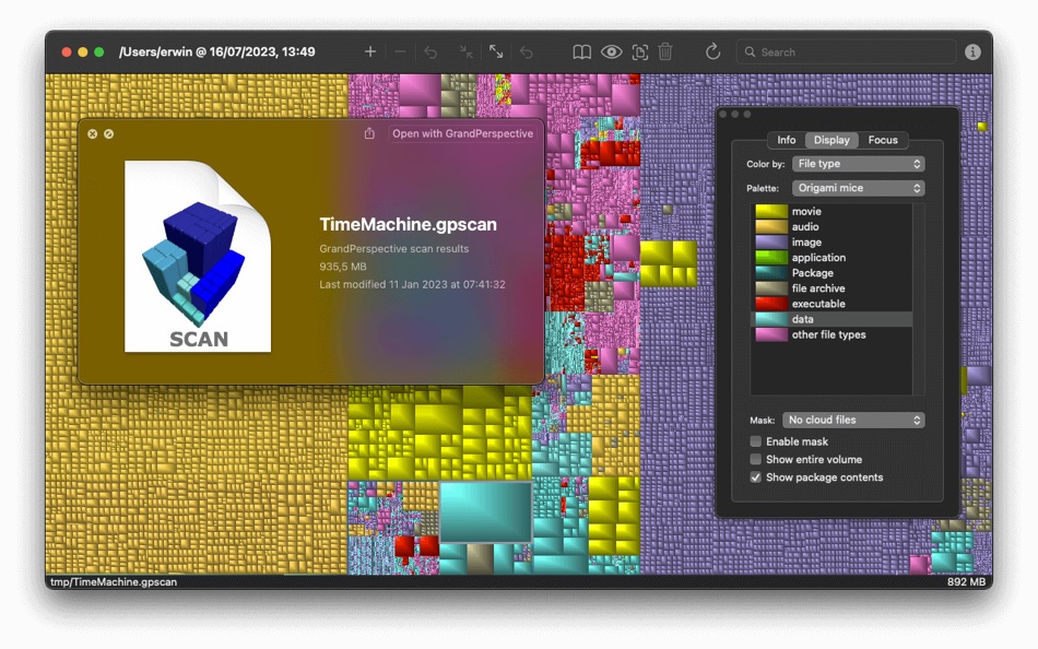 #3. GrandPerspective (macOS) 由: Erwin Bonsma