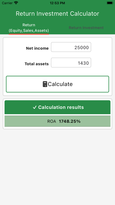 Screenshot #1 pour Investment Return Calculators