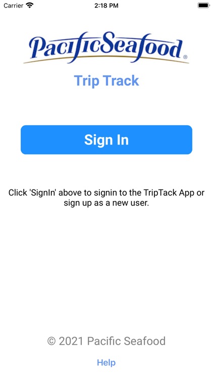 Pacific Seafood Trip Track