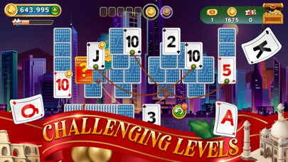 Solitaire TriPeaks Travel. Screenshot