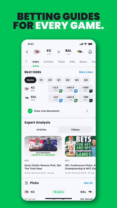 Action Network Sports Betting Screenshot